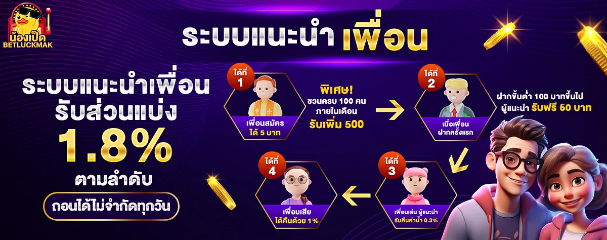 ระบบแนะนำเพื่อน by น้อง เป็ด สล็อต